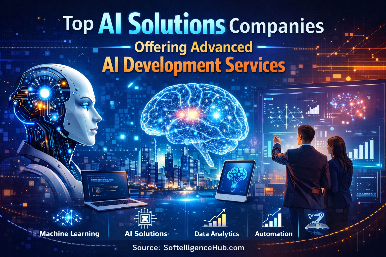 Top 10 AI Solutions Companies Offering Advanced AI Development Services